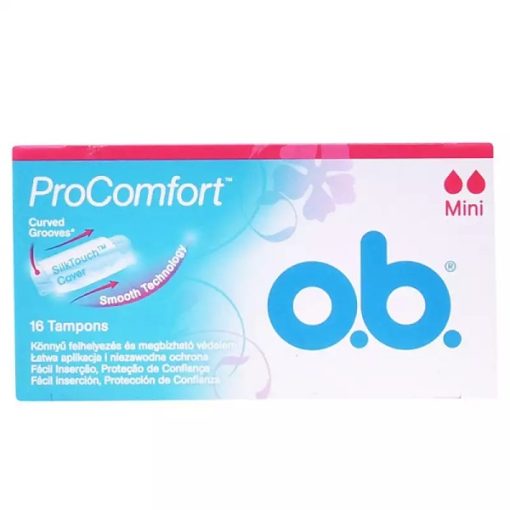 O.B ProComfort Mini Low Flow Tampons, 16 pcs