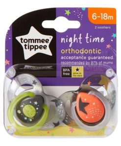 Tommee Tippee Night Time Silicone Soothers 2pcs