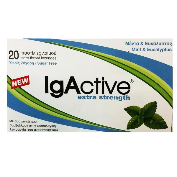 IgActive Extra Strength Mint & Eucalyptus - 20pcs