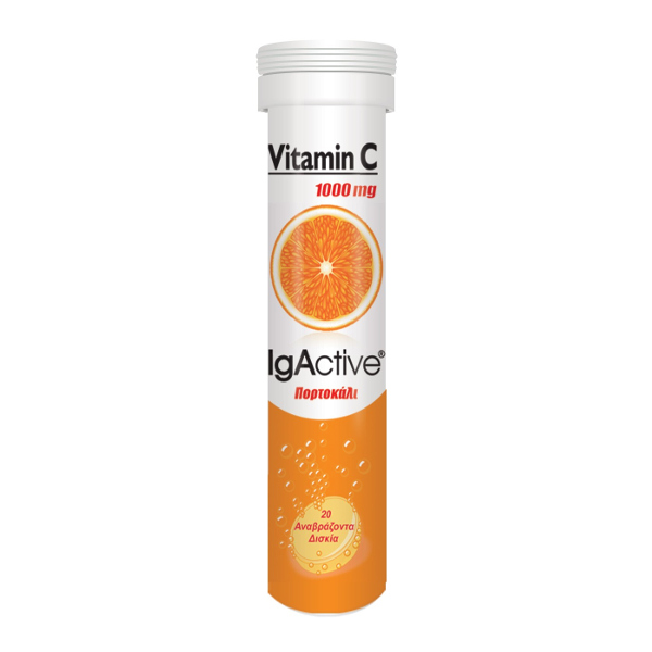 IgActive Vitamin C 1000mg Dietary Supplement With Vitamin C 20 Effervescent Tablets