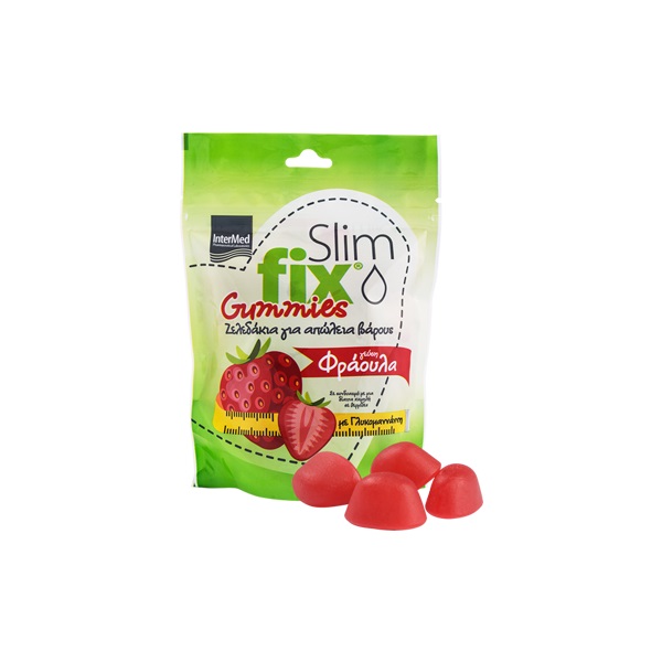 Intermed Slim Fix Gummies Weight Loss Gummies with Glucomannan Strawberry Flavor 42pcs
