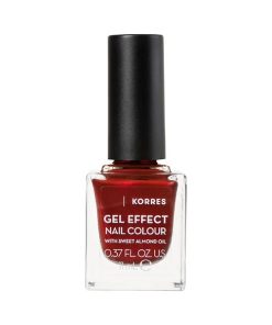 Korres Nail Polish Gel Effect Nail Color No.58 Velor Red 11ml