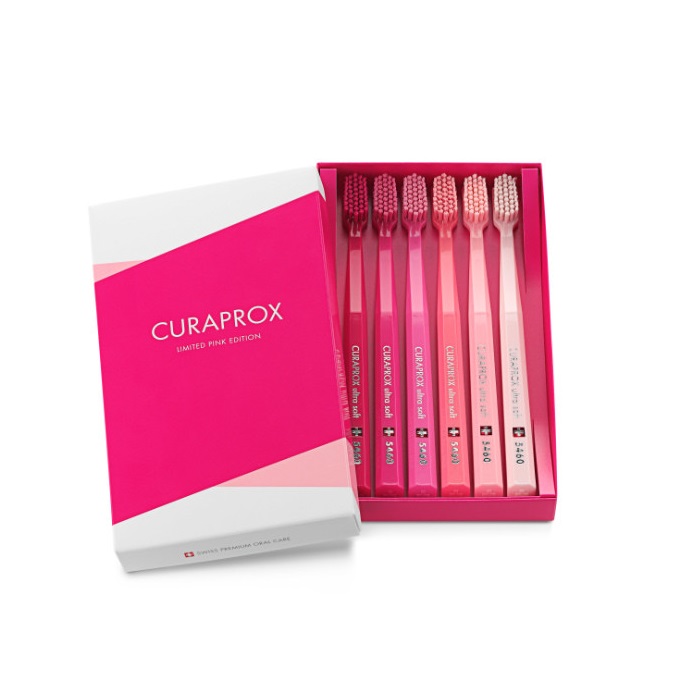Curaprox CS 5460 Limited Pink Edition Ultra Soft Toothbrushes, 6 pcs