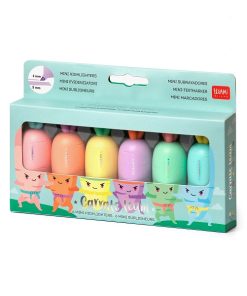 Legami Set Of 6 Mini Highlighters - Carrate Team