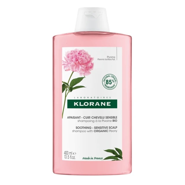 Klorane Promo Soothing Sensitive Scalp Shampoo with Organic Peony, 400ml