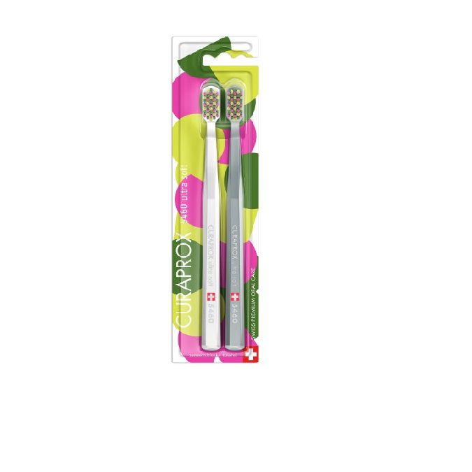 Curaprox Toothbrush CS 5460 Ultra Soft Smile Edition Yellow / Red, 2 Pieces