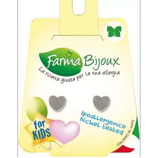 Farma Bijoux Hypoallergenic Heart-Shaped Earrings 7mm