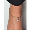 Farma Bijoux Hypoallergenic Silver Ankle Chain with a Star