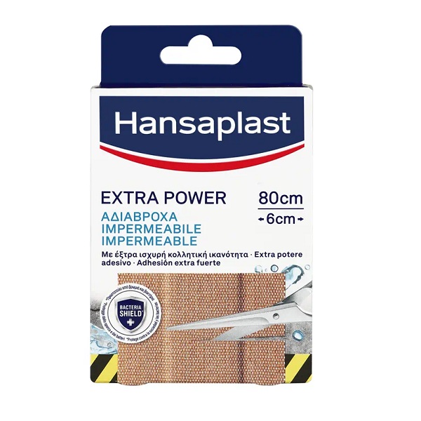 Hansaplast Extra Power Waterproof 80x6cm 8pcs