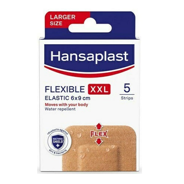 Hansaplast Flexible Elastic XL/XXL 6x9cm, 5pcs