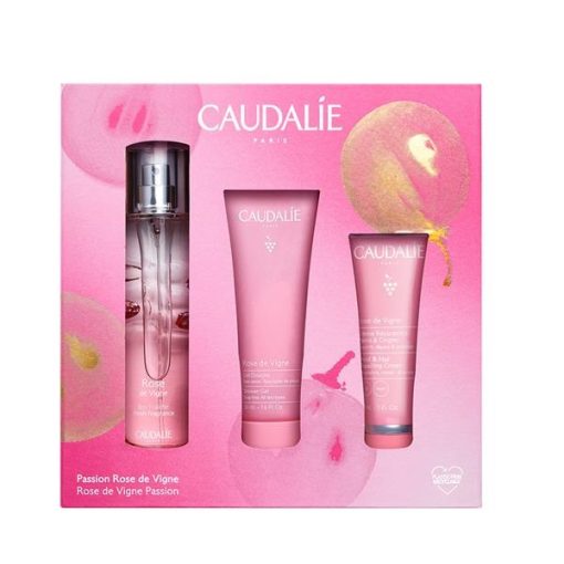 Caudalie Rose de Vigne Passion Trio Set