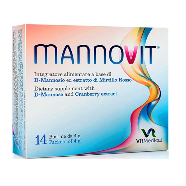 Mannovit D-Mannose & Cranberry Extract 14pcs