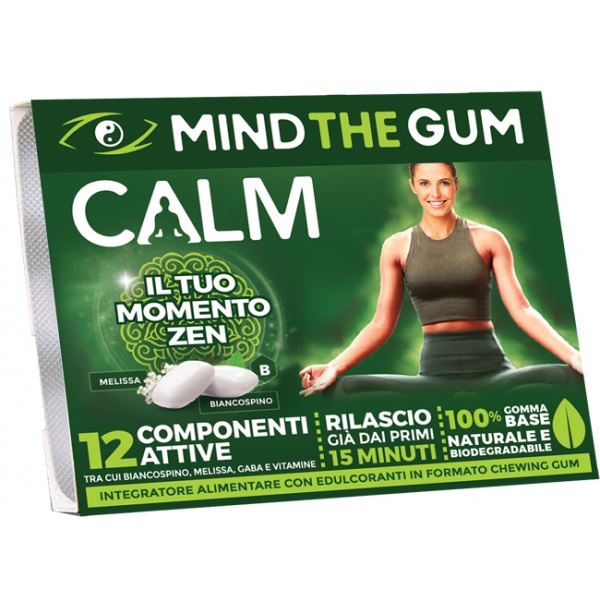 Mind the Gum Calm Multivitamin in Chewing Gum Form with Hawthorn and Honeysuckle 9pcs