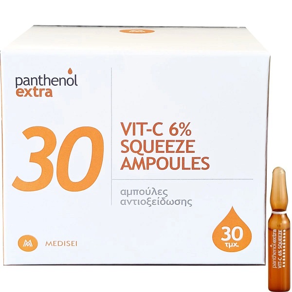 Panthenol Extra 30 Days Promo Vit-C 6% Squeeze Ampoules 30x2ml