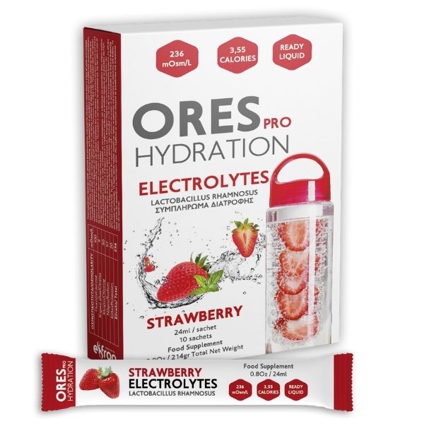 Eifron Ores Pro Hydration Electrolytes Strawberry 10 Sachets