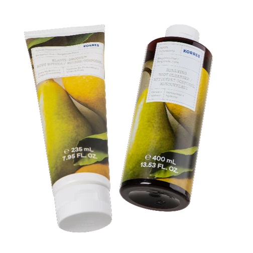 Korres Gift Set Bergamot Pear Shower Gel 400 ml & Body Butter 253 ml