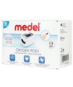 Medel Oxygen PO01 95131 Pulse Oximeter with Storage Case