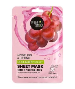 Organic Shop Firming & Lifting Sheet Mask with Grape & Vegetable Collagen 1pc