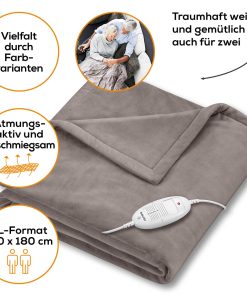 Beurer Heat Blanket HD 75 Cosy Taupe