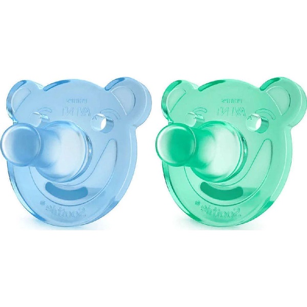 Avent Soothie Shapes Orthodontic Silicone Pacifier (0-3m) Boy 2pcs (SCF194/01)