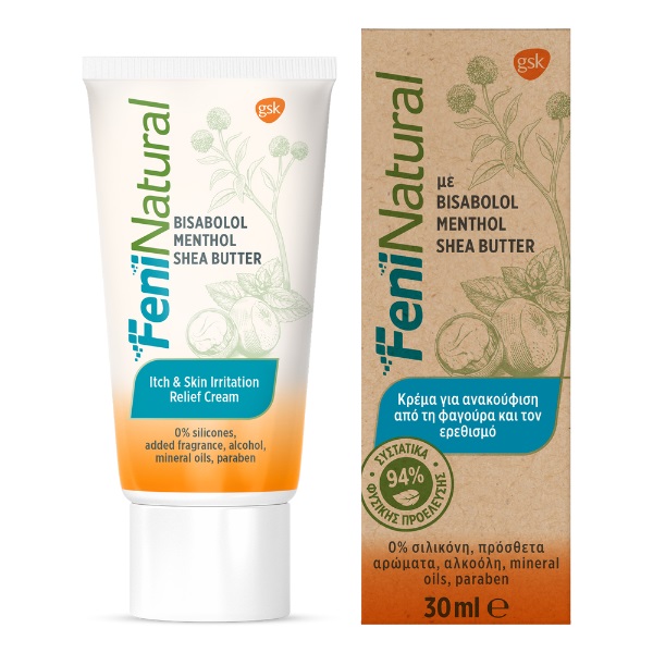 GSK FeniNatural Cream for Itching & Irritations 30ml
