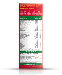 Vitabiotics Feroglobin Plus Liquid 200ml ingredients