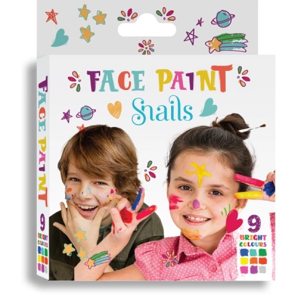 SNAILS Face Paint 9 Bright Colours 27gr