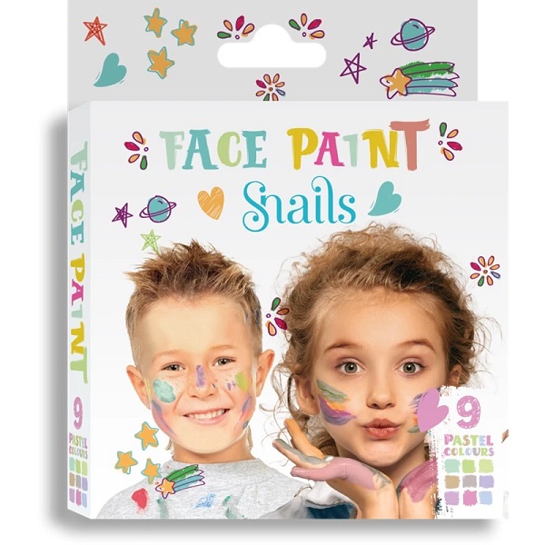 SNAILS Face Paint 9 Pastel Colours 27gr