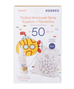 Korres Set Yogurt Children’s Body and Face Sunscreen Spray Spf50 150ml & Gift Fabric Back Pack for Painting