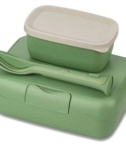 Koziol Lunchbox with Cutlery Set Candy Green