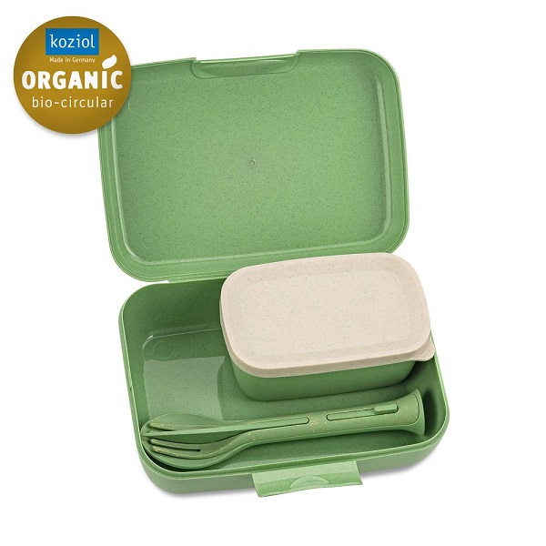 Koziol Lunchbox with Cutlery Set Candy Green1