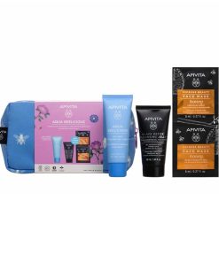 Apivita Promo Aqua Beelicious Light Texture Moisturizing Gel 40ml & Black Face Cleansing Gel 50ml & Express Mask Honey 2x8ml