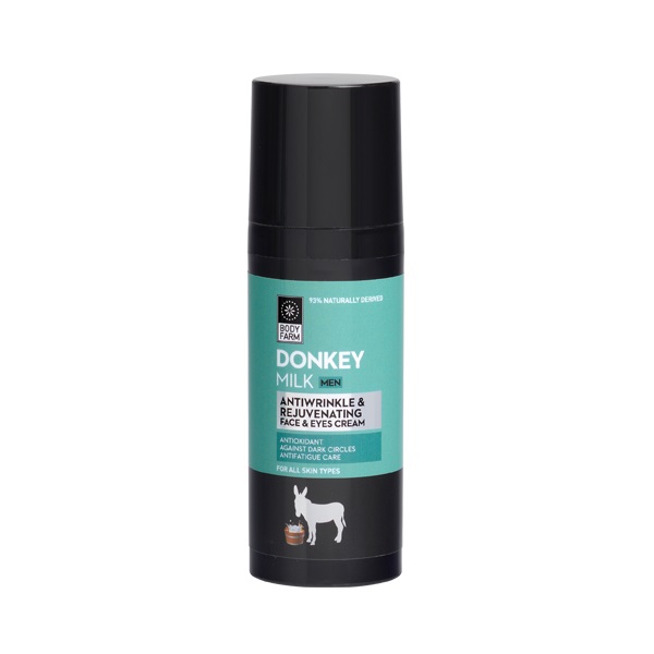 Bodyfarm Donkey Milk Men Antiwrinkle & Rejuvenating Face & Eyes Cream 50ml