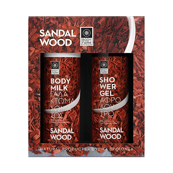 Bodyfarm Gift Set Sandalwood Shower Gel 250ml & Body Lotion 250ml
