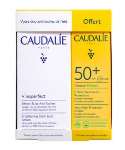 Caudalie Set Vinoperfect Anti-Blemish Face Serum 30ml & Vinosun Protect Sunscreen Face Cream SPF50+ 25ml