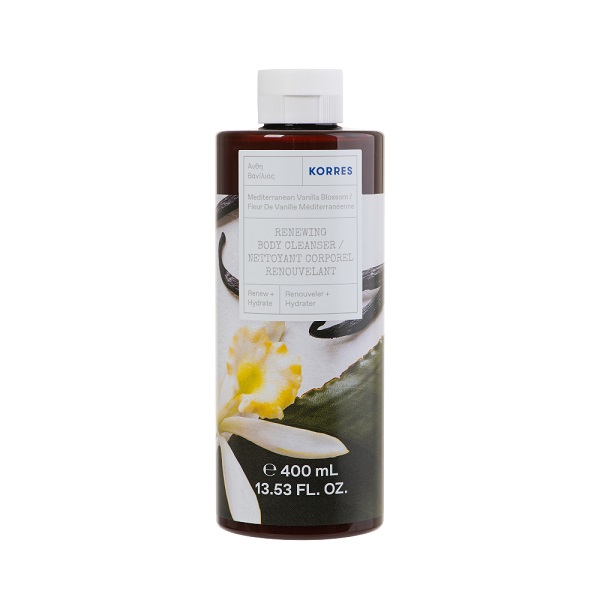 Korres Renewing Body Cleanser Hydrating Shower Gel with Vanilla Flowers 400ml