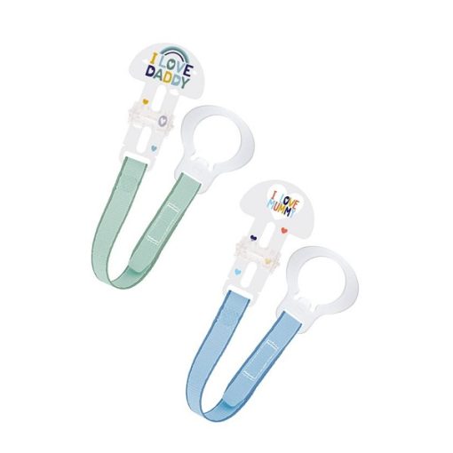 MAM Set Clip I Love Mummy & Daddy 312B 2pcs