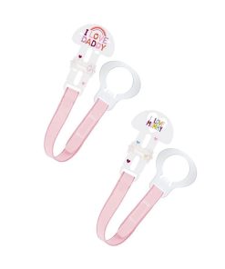 MAM Set Clip I Love Mummy & Daddy 312G 2pcs