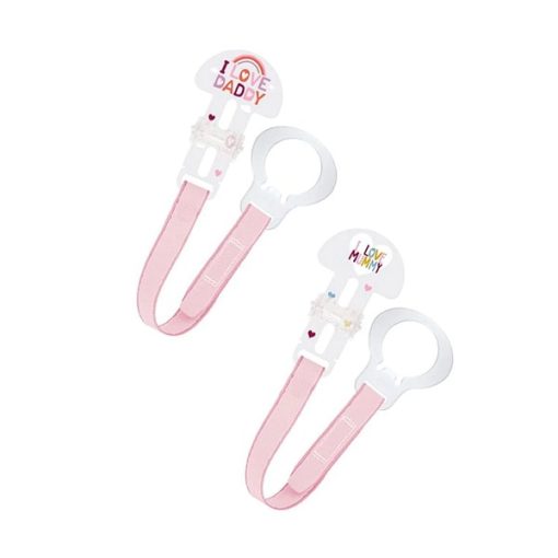 MAM Set Clip I Love Mummy & Daddy 312G 2pcs