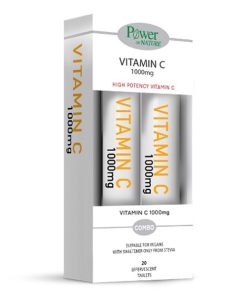 Power Health Set 1+1 Vitamin C 1000mg Stevia 20tbs