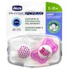 Chicco Pacifier Physio Light Silicone 6-16 Months Pink 2pcs