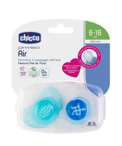 Chicco Physio Air Orthodontic Pacifier Ciel 6-16m+ 2pcs