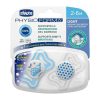 Chicco Physio Light Silicone Night Pacifier Blue 2-6M 2pcs