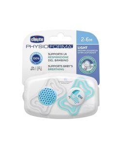 Chicco Physioforma Light Silicone Pacifier Ciel 2-6m 2pcs