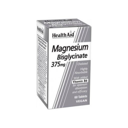 Health Aid Magnesium Bisglycinate 375mg 60tabs