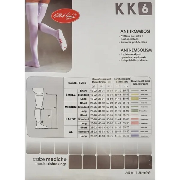 Laboratori Piazza Antithrombotic Socks for Root of the Thigh 700, 18-24 MmHG, Large-Standard - 1 pair