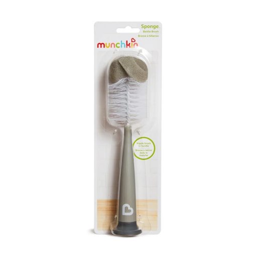 Munchkin 2 in 1 Bottle & Teat Cleaning Brush Grey 1pc