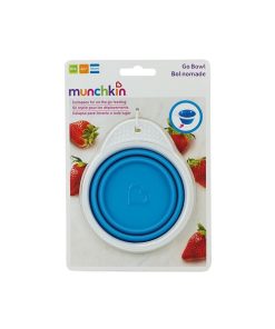 Munchkin Go Bowl 6m+ Collapsible Silicone Bowl Blue