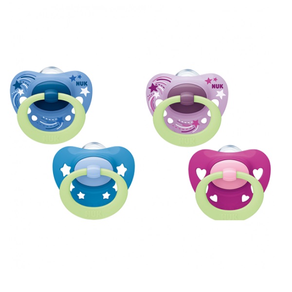 NUK Signature Night Silicone Pacifier 0-6 months 1pc