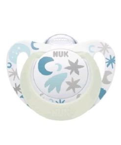 Nuk Star Night Orthodontic Silicone Pacifier with Case 0-6m 1pc